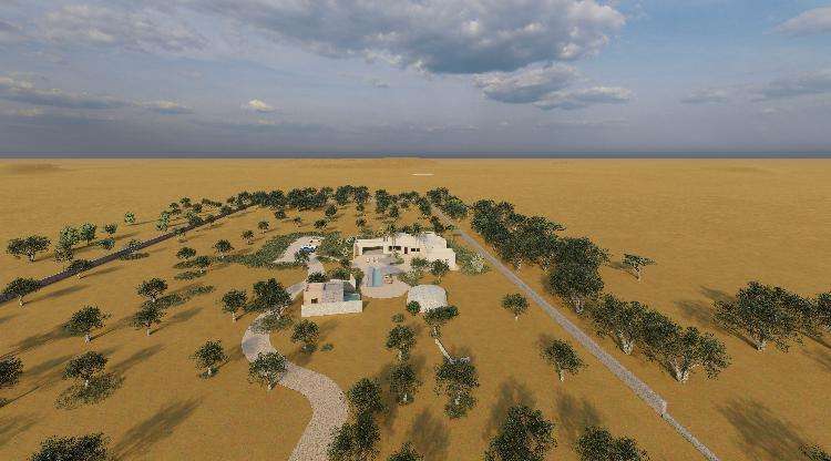 Modern Villa with Pool and Trullo on 16,000 sqm, Torre Guaceto, Puglia