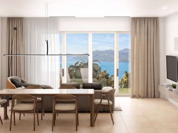 Apartment 1: four-room with lake view and private garden